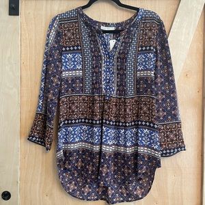Mosaic Pale Sky Blouse